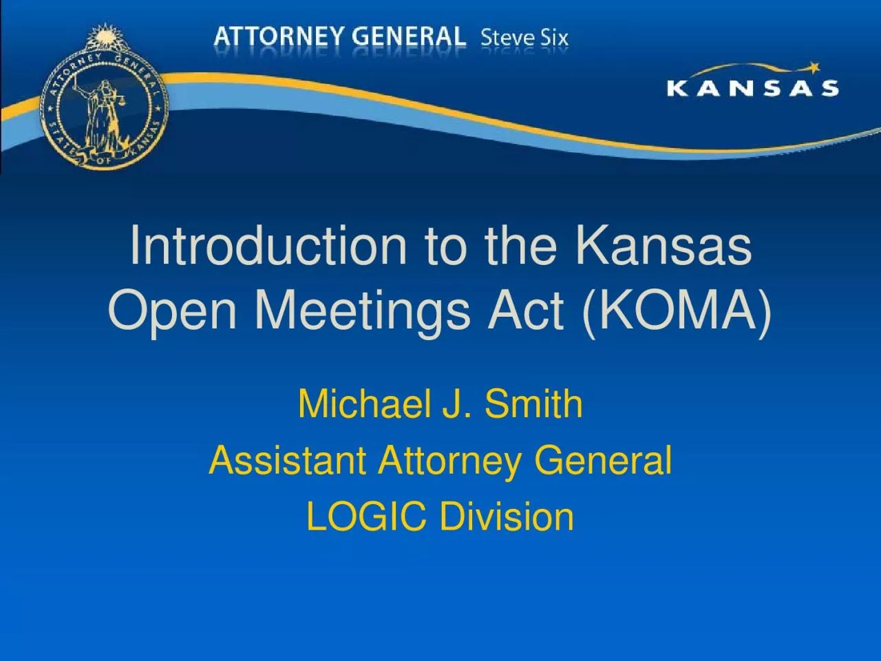 PDF-Introduction to the Kansas Open Meetings Act KOMAMichael J SmithAssist