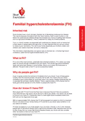 Familial hypercholesterolaemia INF  Inherited risk Som