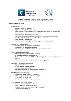 Doctoral Training Partnership