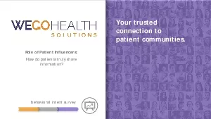 Your trusted connection to patient communities