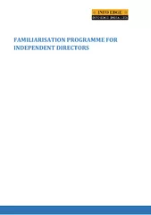Familiarisation Programme for Independent Directors u