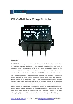 KEMO M149 Solar Charge Controller