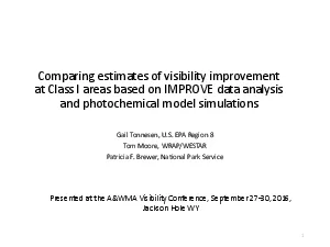 Comparing estimates of visibility improvement