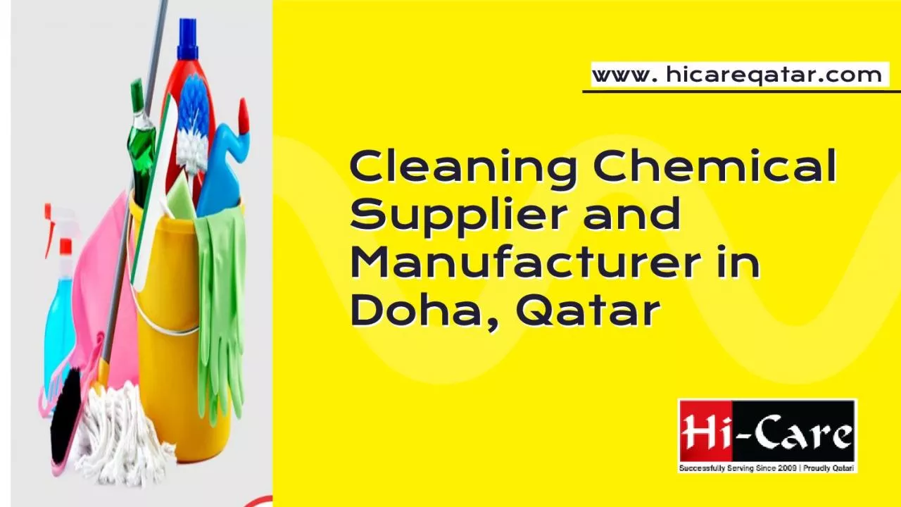 PDF-Cleaning Chemical Supplier & Manufacturer Qatar