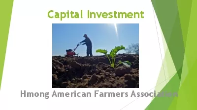 Capital Investment