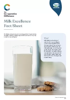 Milk ExcellenceFact Sheet