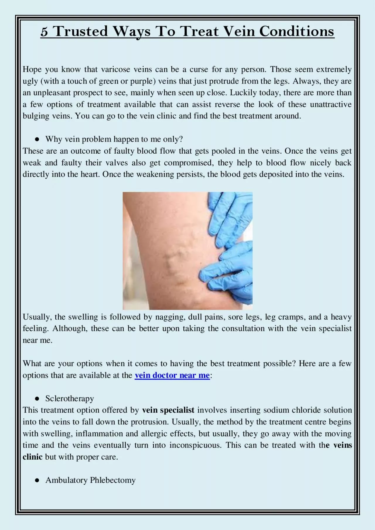 PDF-5 Trusted Ways To Treat Vein Conditions