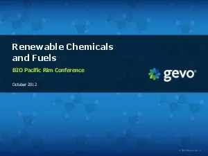 Renewable Chemicals