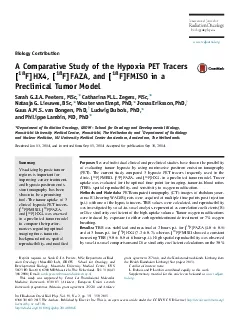 PDF-BiologyContributionAComparativeStudyoftheHypoxiaPETTracersTracers18FHX