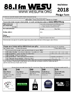 To make a tax deductible donation to WESU