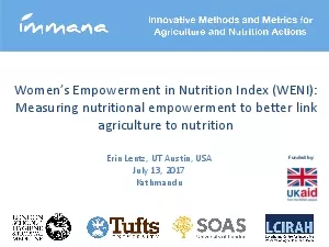 Empowerment in Nutrition