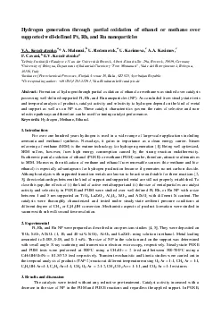 Hydrogen generation through artial oxidation of ethanol or methane ove