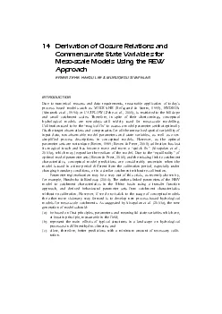 14 Derivation of Closure Relations and Commensurate State Variables fo