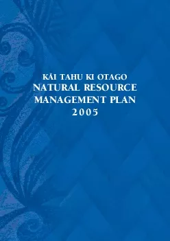 PDF-KI TAHU KI OTAGONATURAL RESOURCEMANAGEMENT PLAN2005