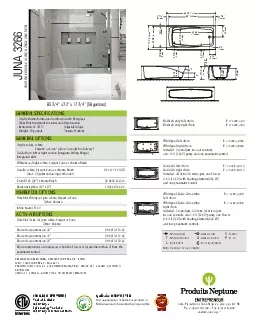 JUNA 3266WITH INTEGRATED TILING FLANGE AND SKIRT