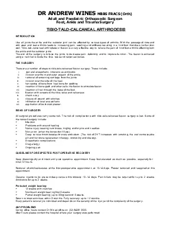 PDF-aneal arthrodesis or fusion is a very effective way to relieve the pai