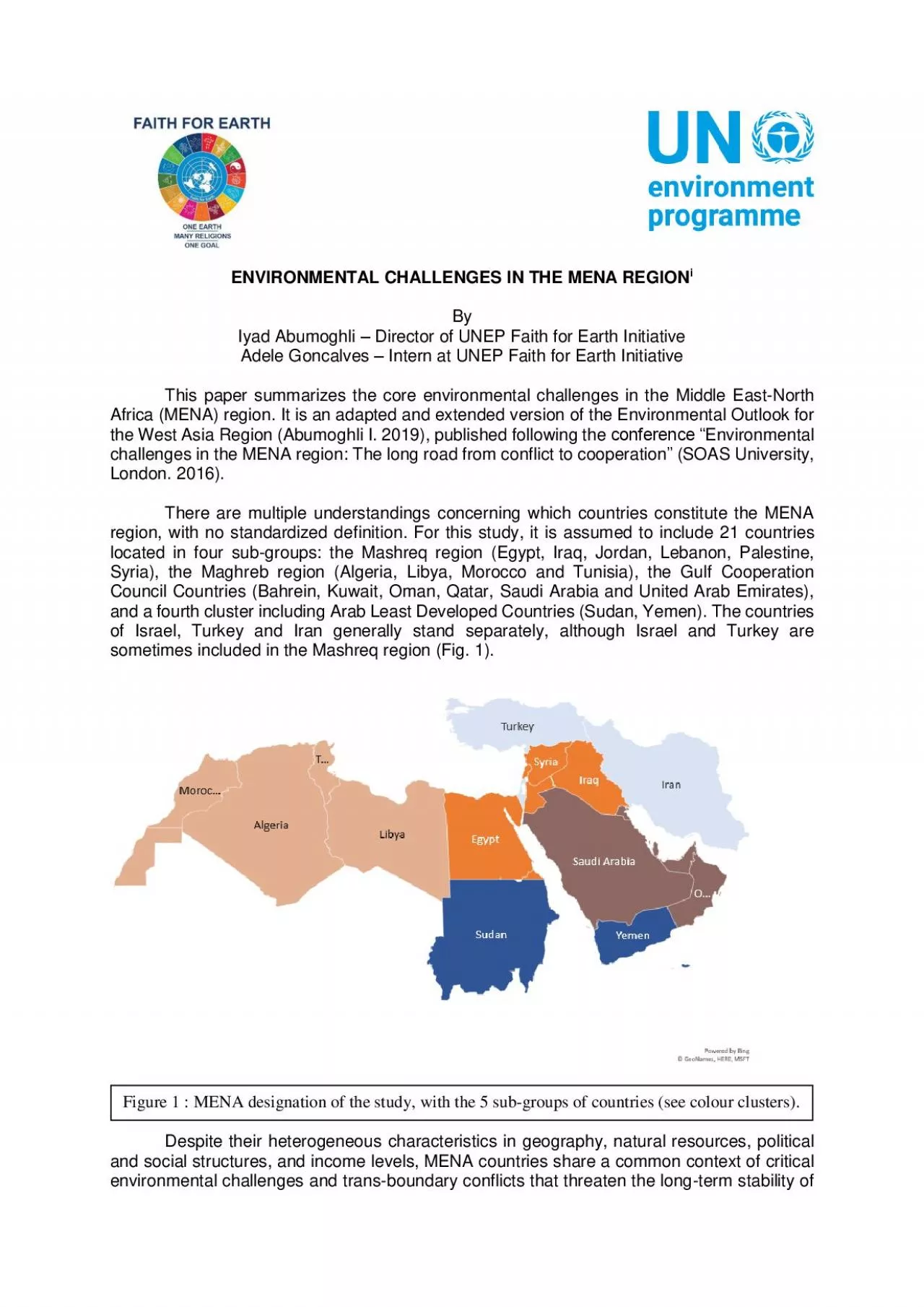 PDF-ENVIRONMENTAL CHALLENGES IN THE MENA REGION