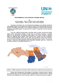 ENVIRONMENTAL CHALLENGES IN THE MENA REGION
