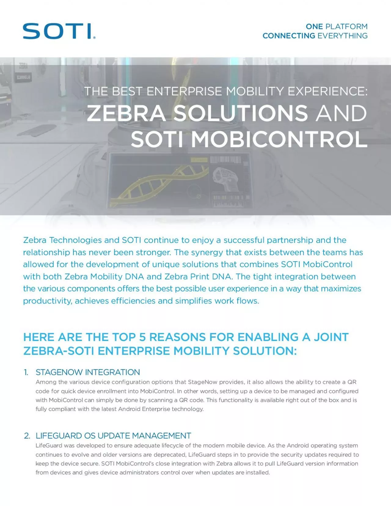 PDF-Zebra Technologies and SOTI continue to enjoy a successful partnership