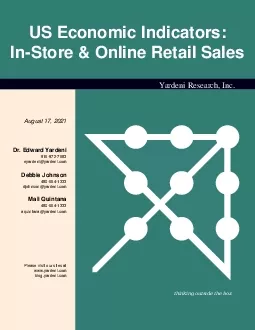 US Economic IndicatorsInStore  Online Retail Sales