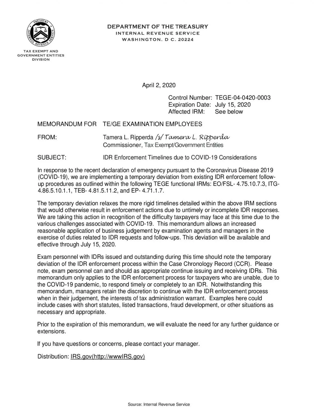 PDF-April 2 2020Control NumberTEGE04200003Expiration DateJuly 15 20Affecte