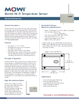 Monnit WiFi Temperature Sensor