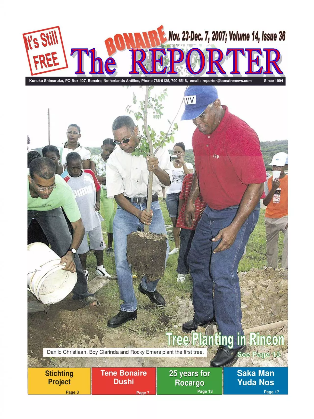 PDF-Danilo Christiaan Boy Clarinda and Rocky Emers plant the first tree