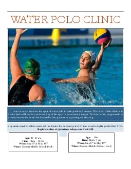 WATER POLO CLINIC