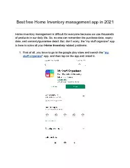 Best free Home Inventory management app in 2021