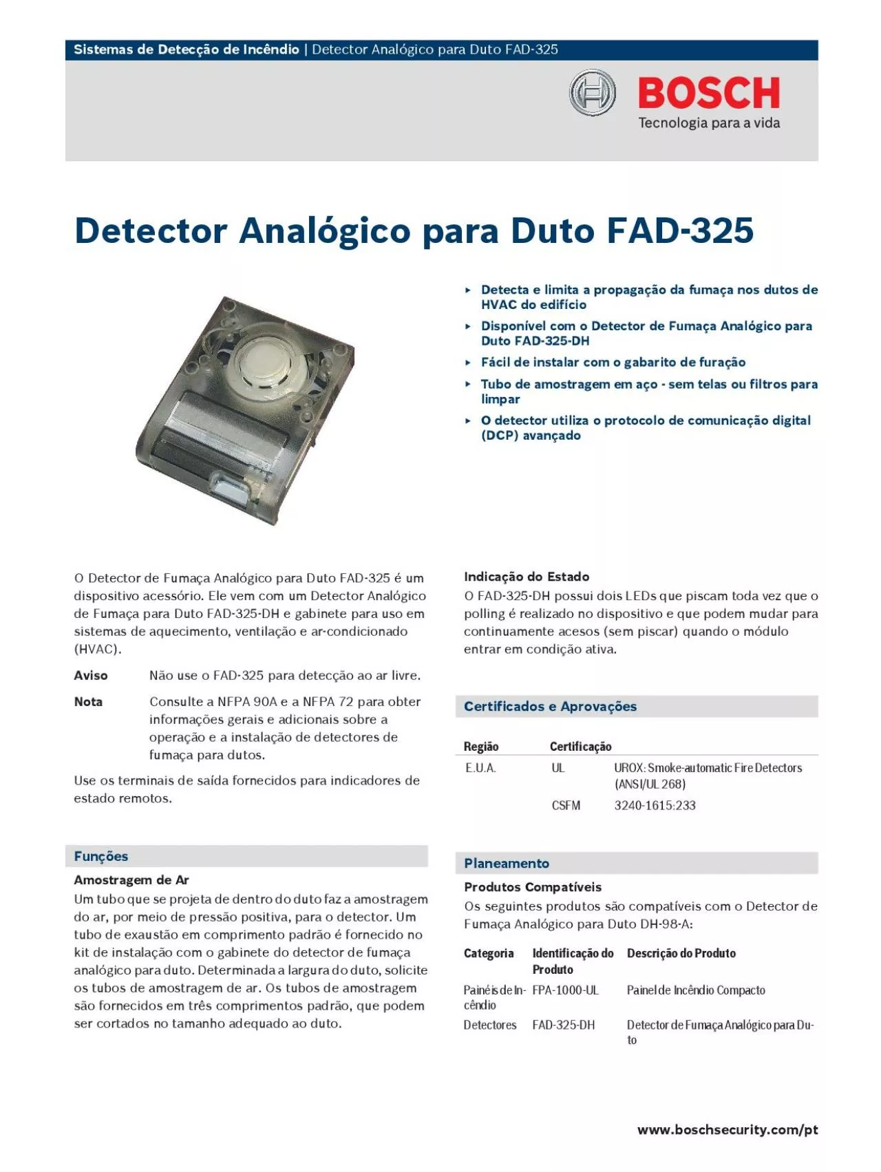 PDF-Use o gabinete do Detector de Fumaa Analgico para Dutodetector de duto