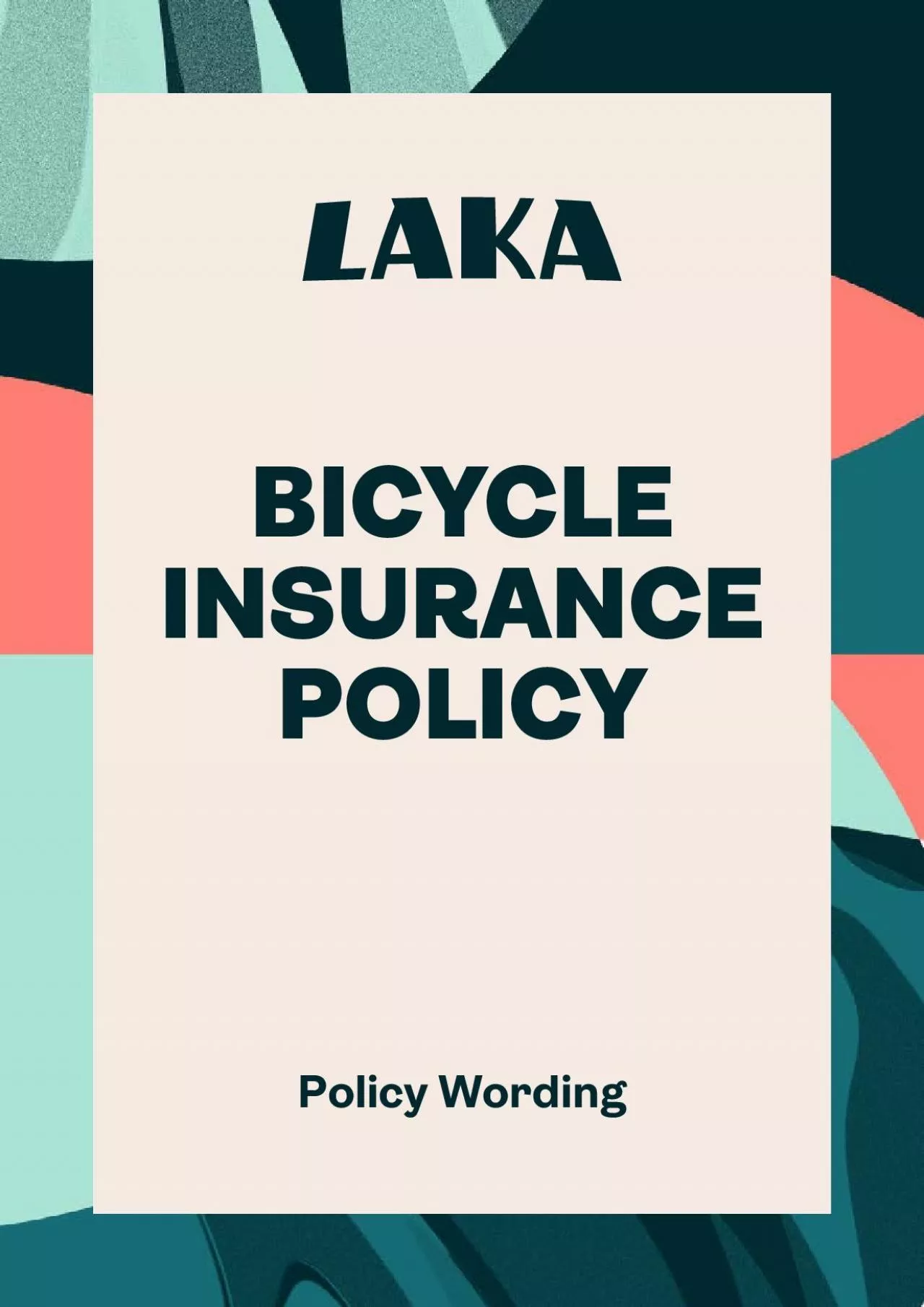 PDF-BICYCLE INSURANCE POLICYPolicy Wording