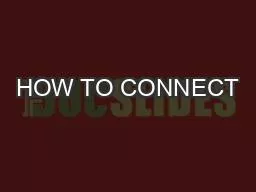 PDF-HOW TO CONNECT