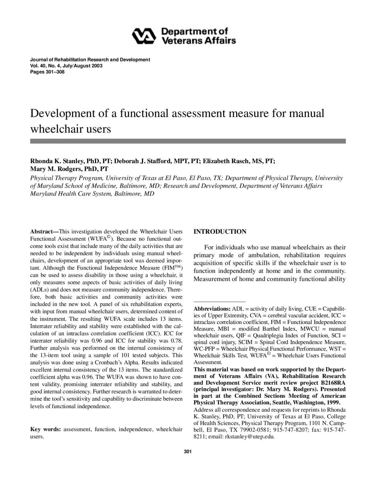 PDF-Journal of Rehabilitation Research and Development Vol 40 No 4 JulyAu