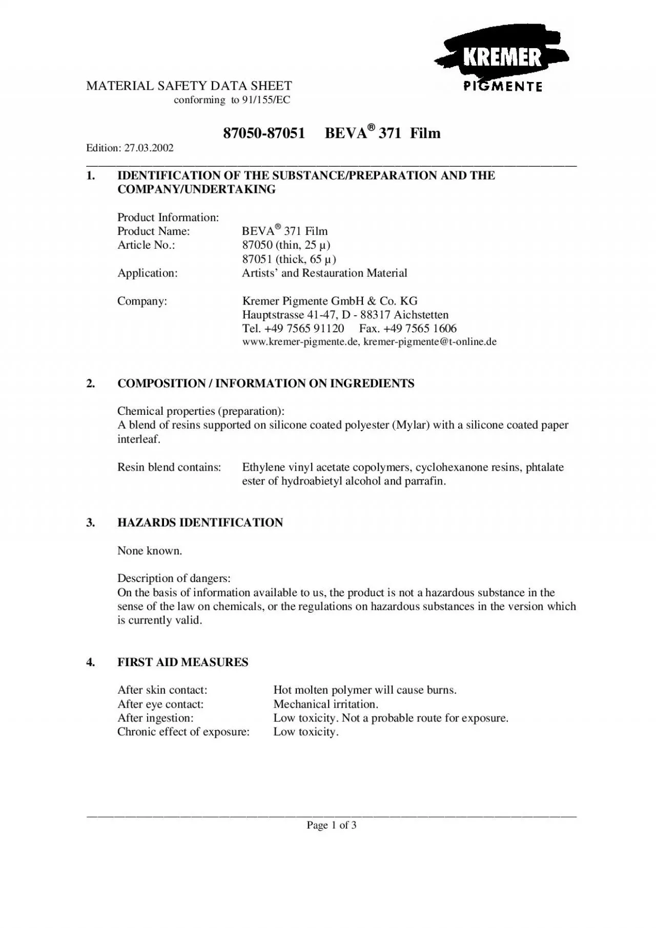 PDF-MATERIAL SAFETY DATA SHEET confo