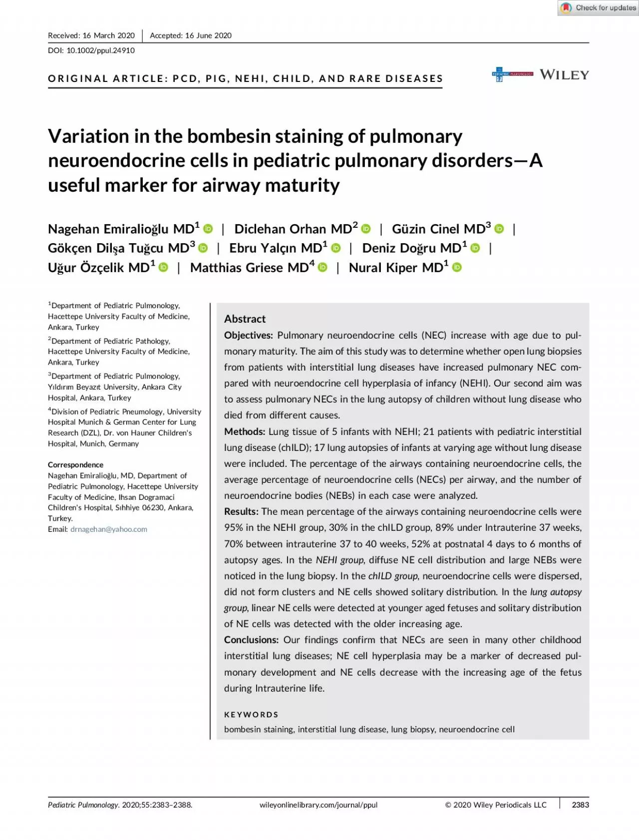 PDF-PulmonaryneuroendocrinecellsPNECsareepithelialcellsandtheyareinvolvedi