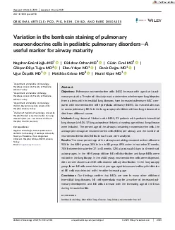 PulmonaryneuroendocrinecellsPNECsareepithelialcellsandtheyareinvolvedi