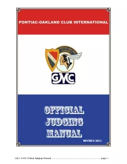 POCI Official Judging Manual