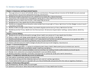 Woreda Management Standards