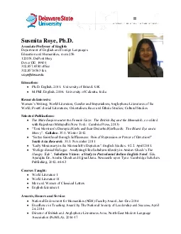 Susmita Roye PhD