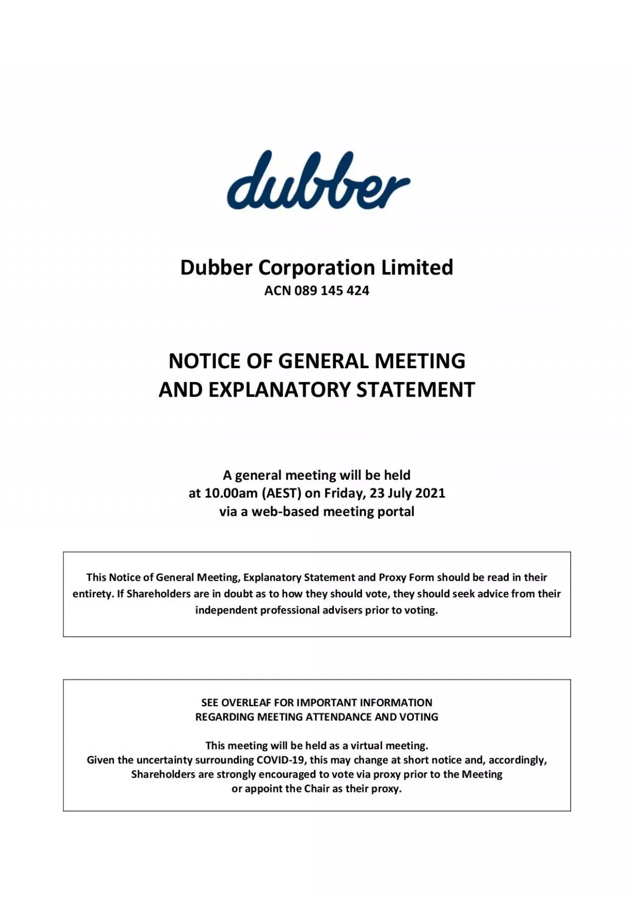 PDF-Dubber Corporation