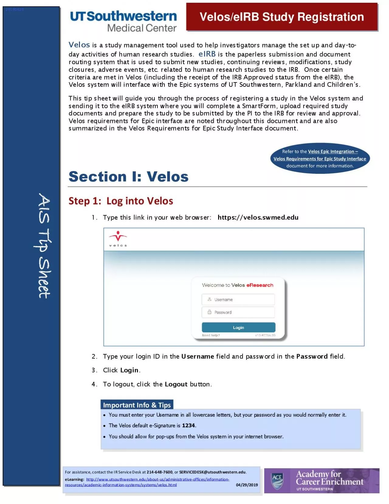 PDF-VeloseIRB Study Registration