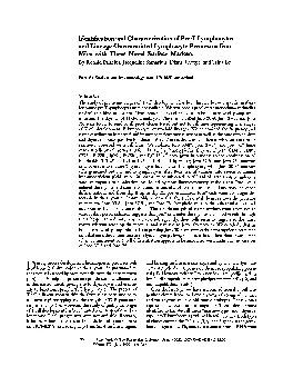 IdentificationandCharacterizationofProTLymphocytesandLineageUncommit