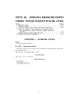 TITLE 26 JUDICIAL BRANCHCOURTS 1SUPREME COURTTTTTTTTTTTTTTTTTTTTTTTTT