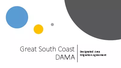 Great South Coast DAMADesignated Area Migration Agreement