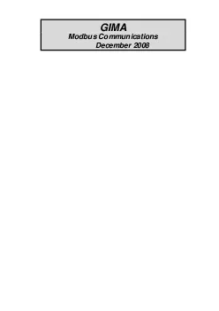 Modbus Communications