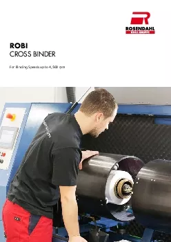 ROBI CROSS BINDEFor Binding Speeds up to 4500 rpm