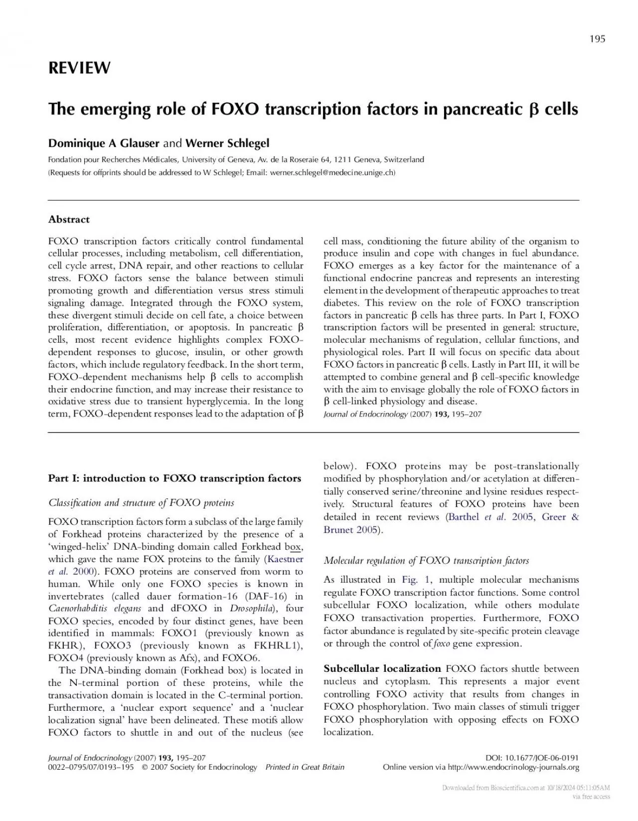 PDF-TheemergingroleofFOXOtranscriptionfactorsinpancreaticDominiqueAGlauser