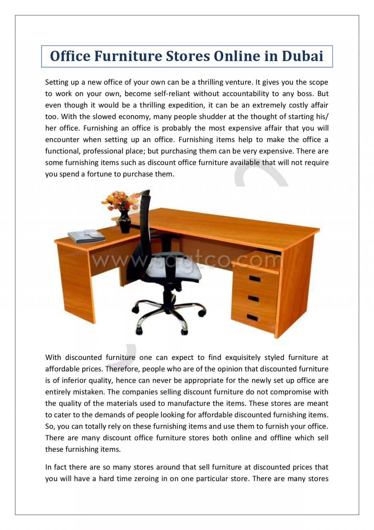 PDF-Office Furniture Stores Online in Dubai