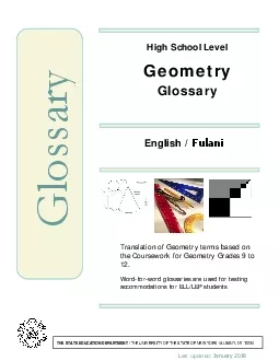 x0000x0000GEOMETRY GLOSSARY HIGH SCHOOL LEVEL