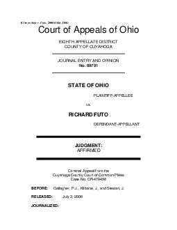 Cite as State v Futo 2008Ohio3360Defendantappellant Richard Futo ap